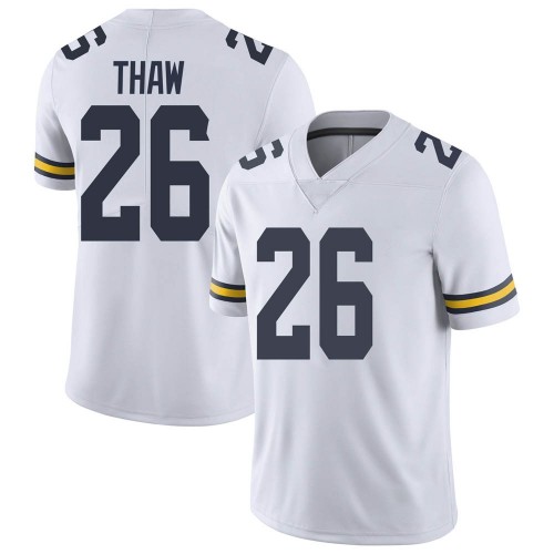 Jake Thaw Michigan Wolverines Men's NCAA #26 White Limited Brand Jordan College Stitched Football Jersey RIK8754VS